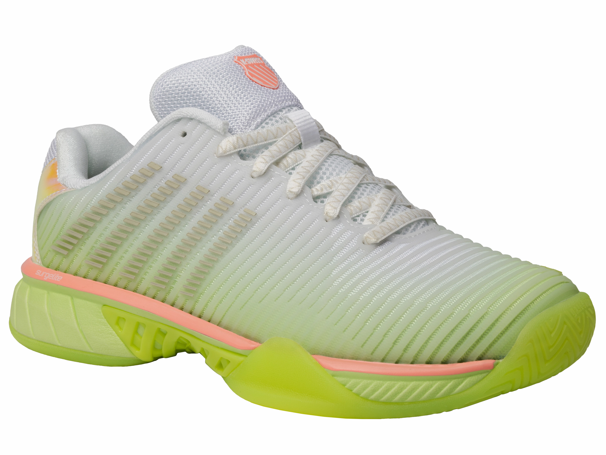 97382-106-M | HYPERCOURT EXPRESS 2  LUCKY IN LOVE | WHITE/LEMON FROST/BEIGE Comfort Shank Walking