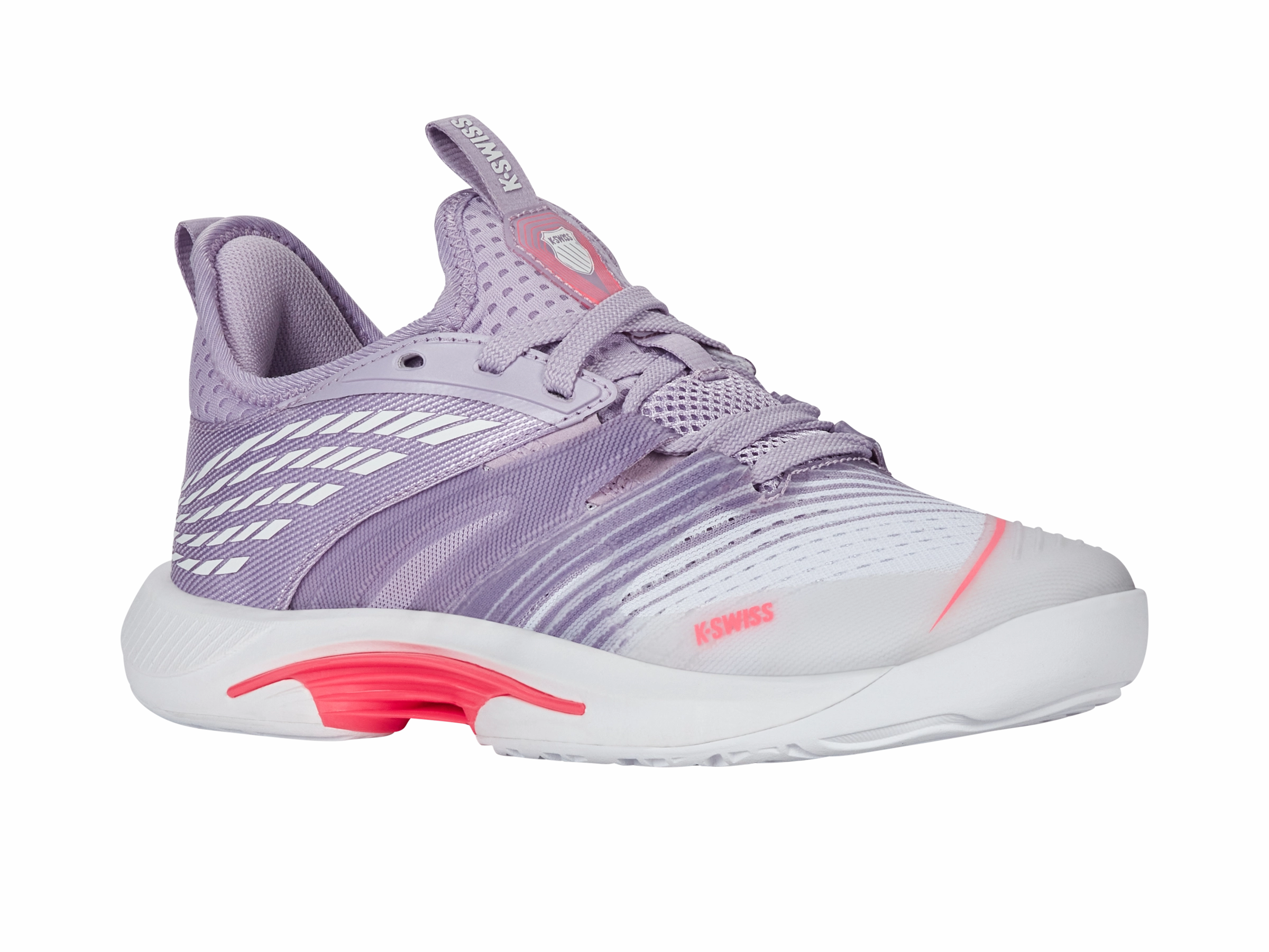 97392-182-M | SPEEDTRAC | WHITE/ORCHID PETAL/NEON BLAZE Strong Grip