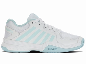 98552-175-M | COURT EXPRESS PICKLEBALL | WHITE/BLUE GLOW Flexible Fit Frequent Travelers