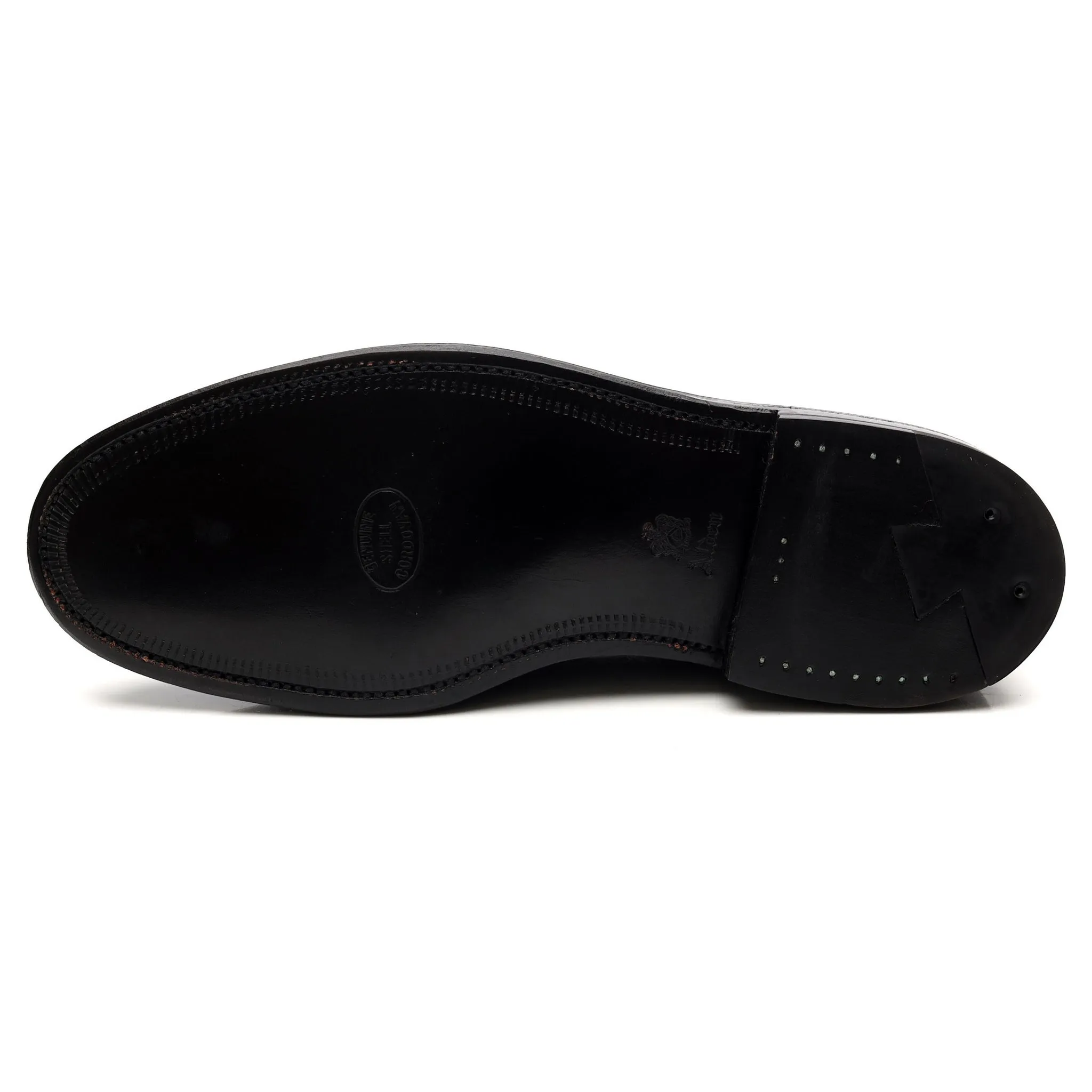 '9901' Black Cordovan Leather Derby UK 8 US 8.5
