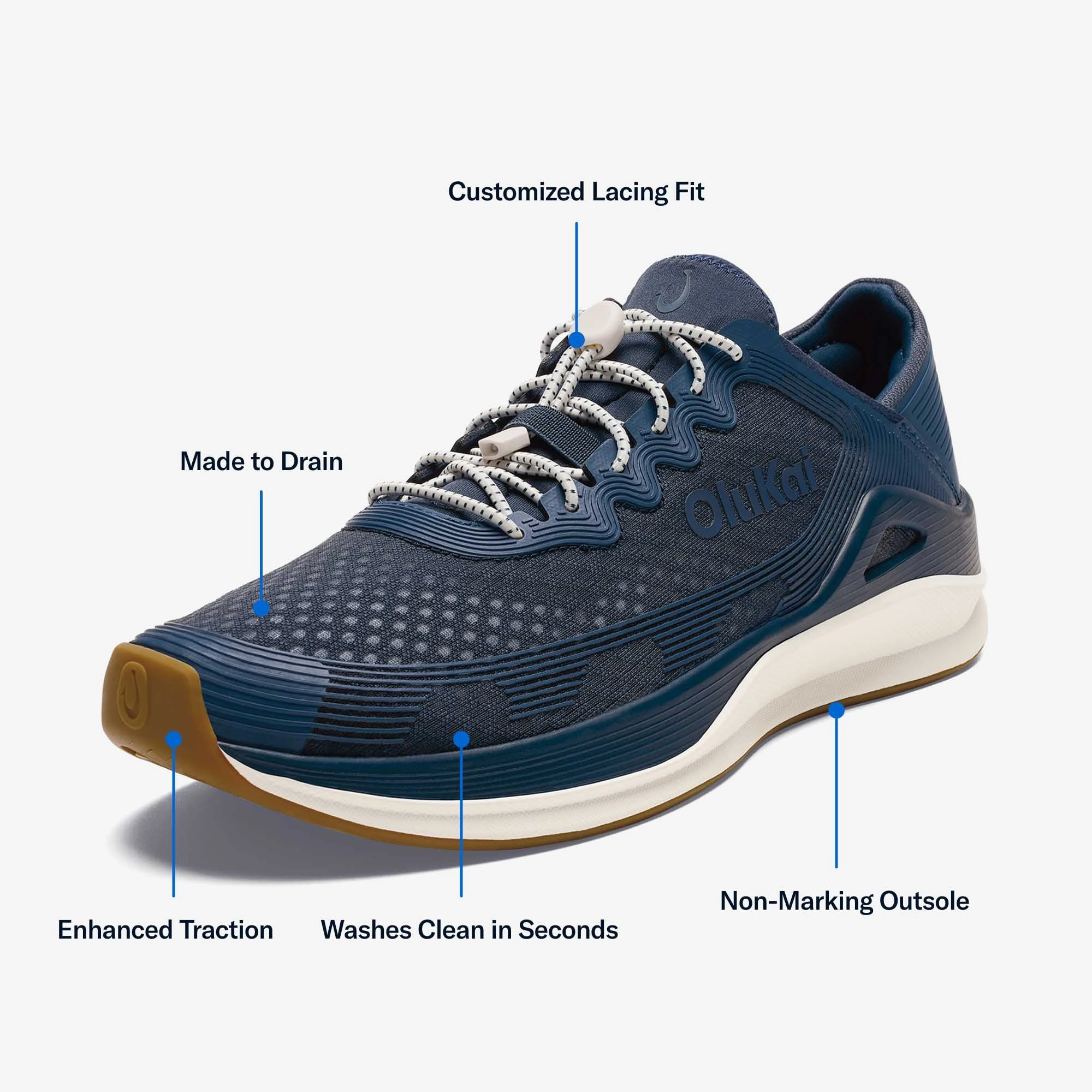 ??Ahi - Mood Indigo / Coastal Blue Shockproof Morning Walk