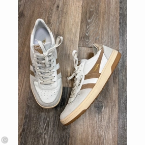 Heat Sealed Overlays -Shoes Sneakers By Gola In Tan & White, Size: 9