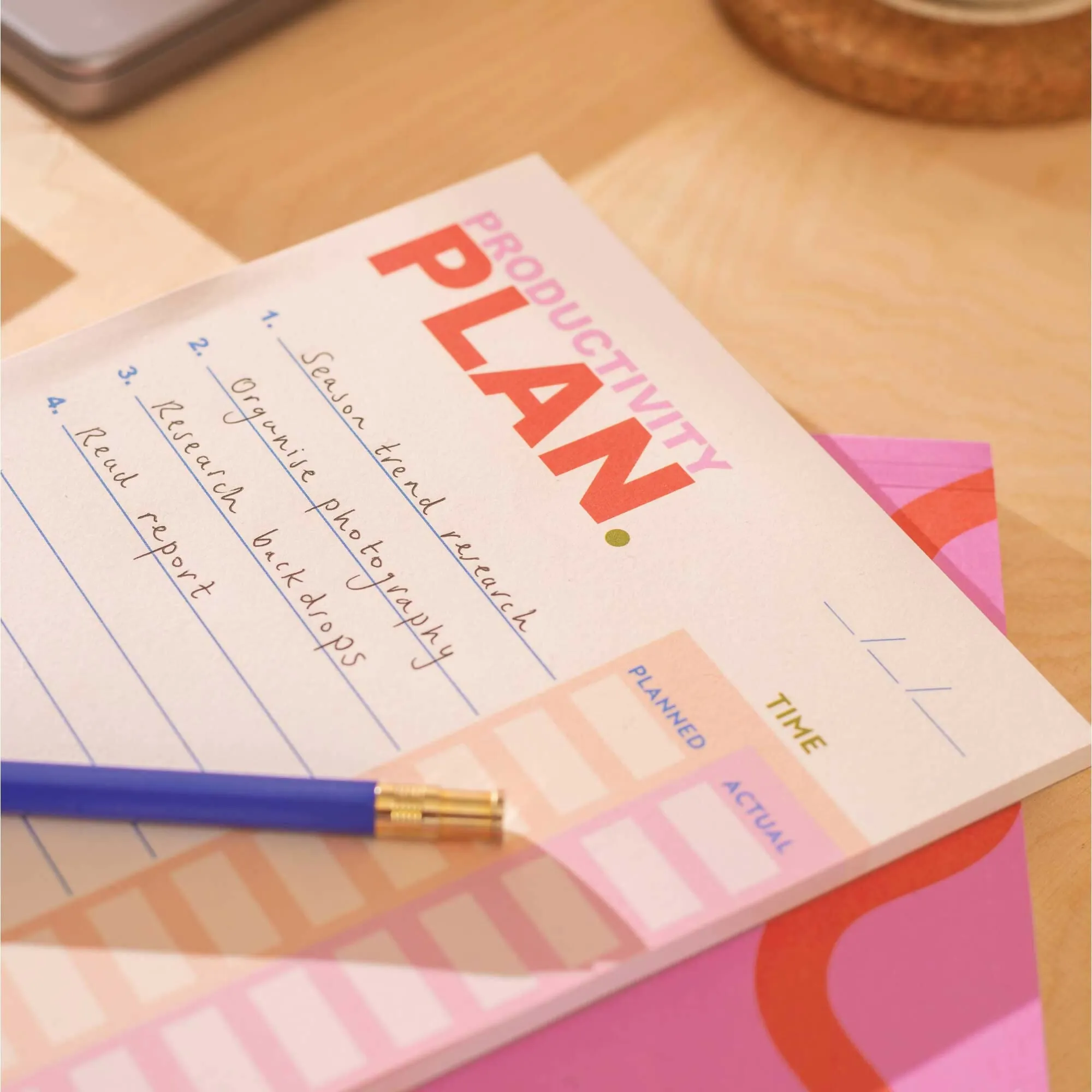 A5 Daily Planner Pad | Time Clarity & Productivity Planner