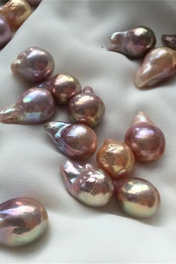 AAAA 14.5-17mm Multi-colored Baroque Loose Pearl P33