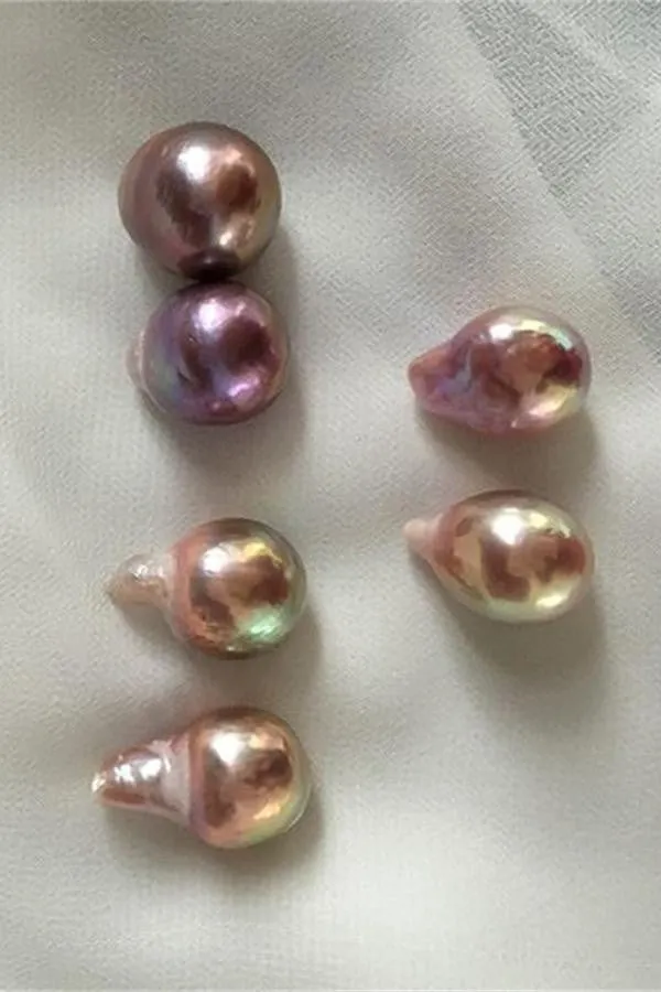 AAAA 14.5-17mm Multi-colored Baroque Loose Pearl P33