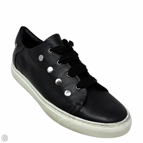 Lifestyle Mode Stud Leather Lace Up Sneakers By Agl In Black, Size: 12