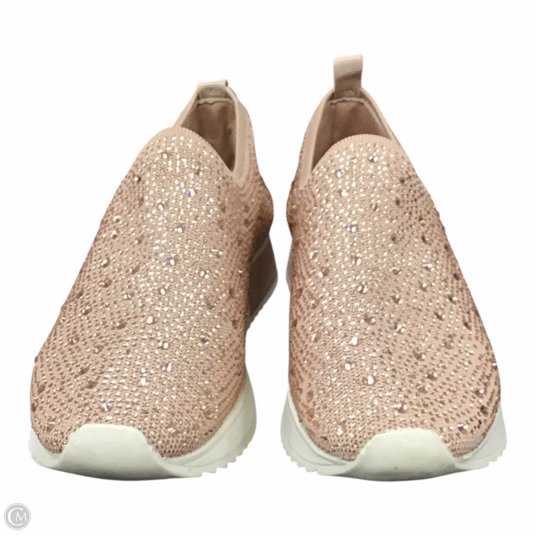 Shoes Sneakers By Steve Madden In Rose Gold, Size: 9 Low Cut synthetic leather