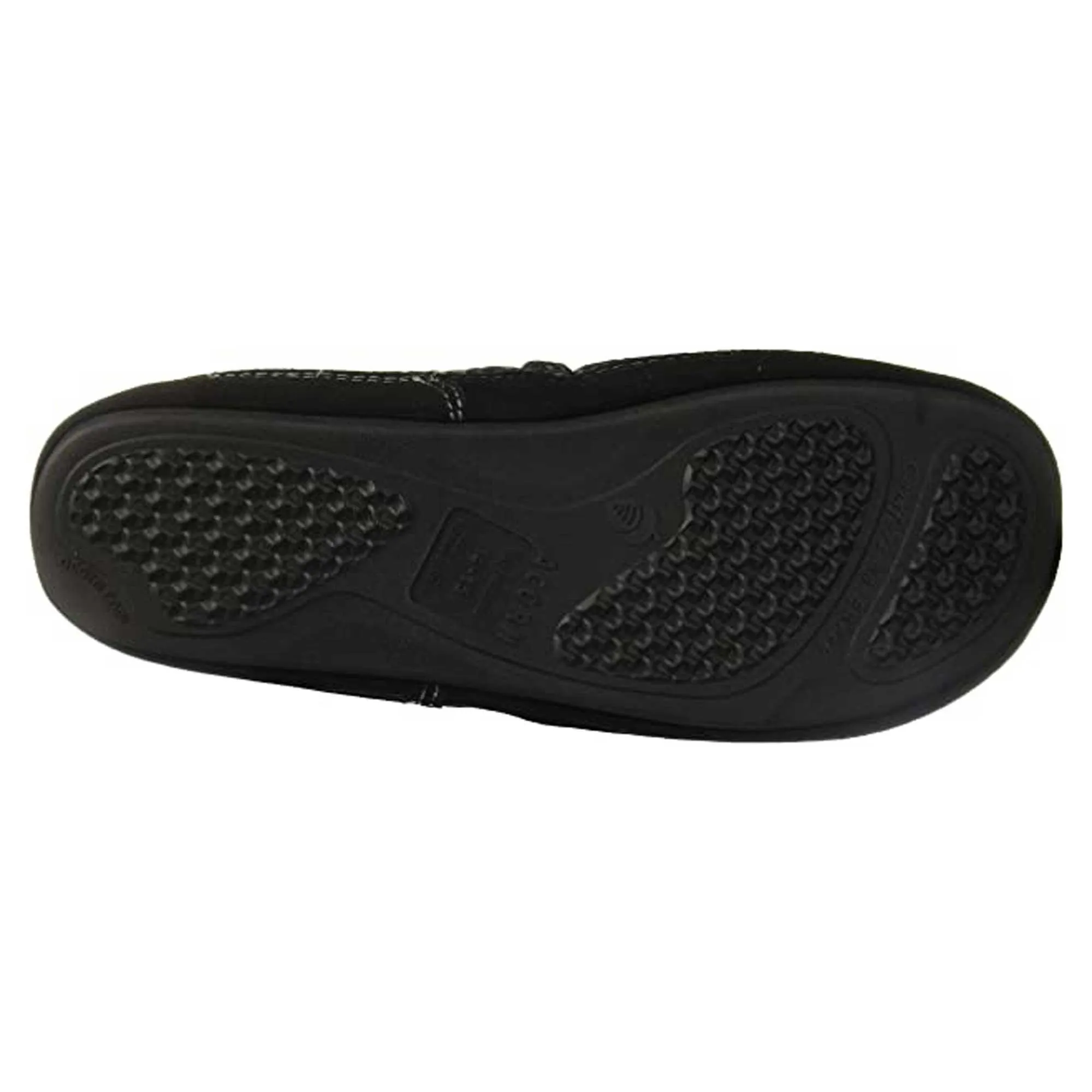 Acorn Men's Moc Slippers - Fave Gore Wool, Charcoal Tweed, Medium | A11172CTWMM