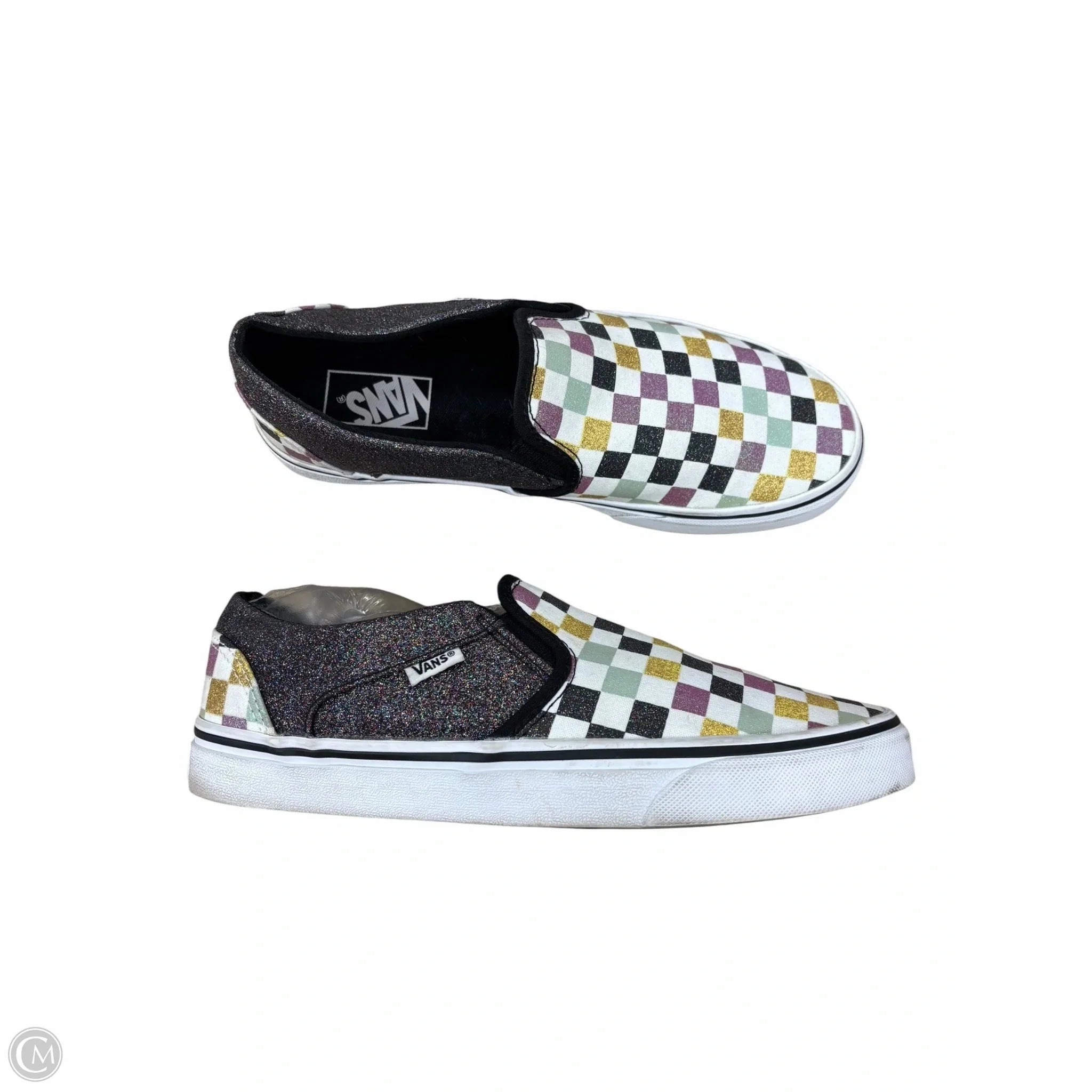 Anatomical Footbed Shape Wear resistant Shoes Sneakers By Vans In Checkered Pattern, Size: 10