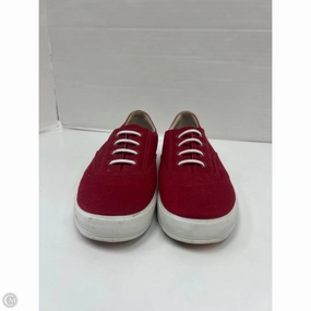 simple design Lace Up Closure Systems Shoes Sneakers By Keds In Red, Size: 7.5