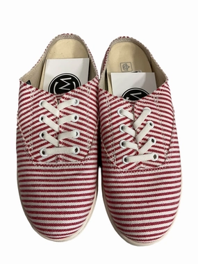 Shoes Sneakers By Clothes Mentor In Red & White, Size: 6.5 Cushioned Base Street Touch