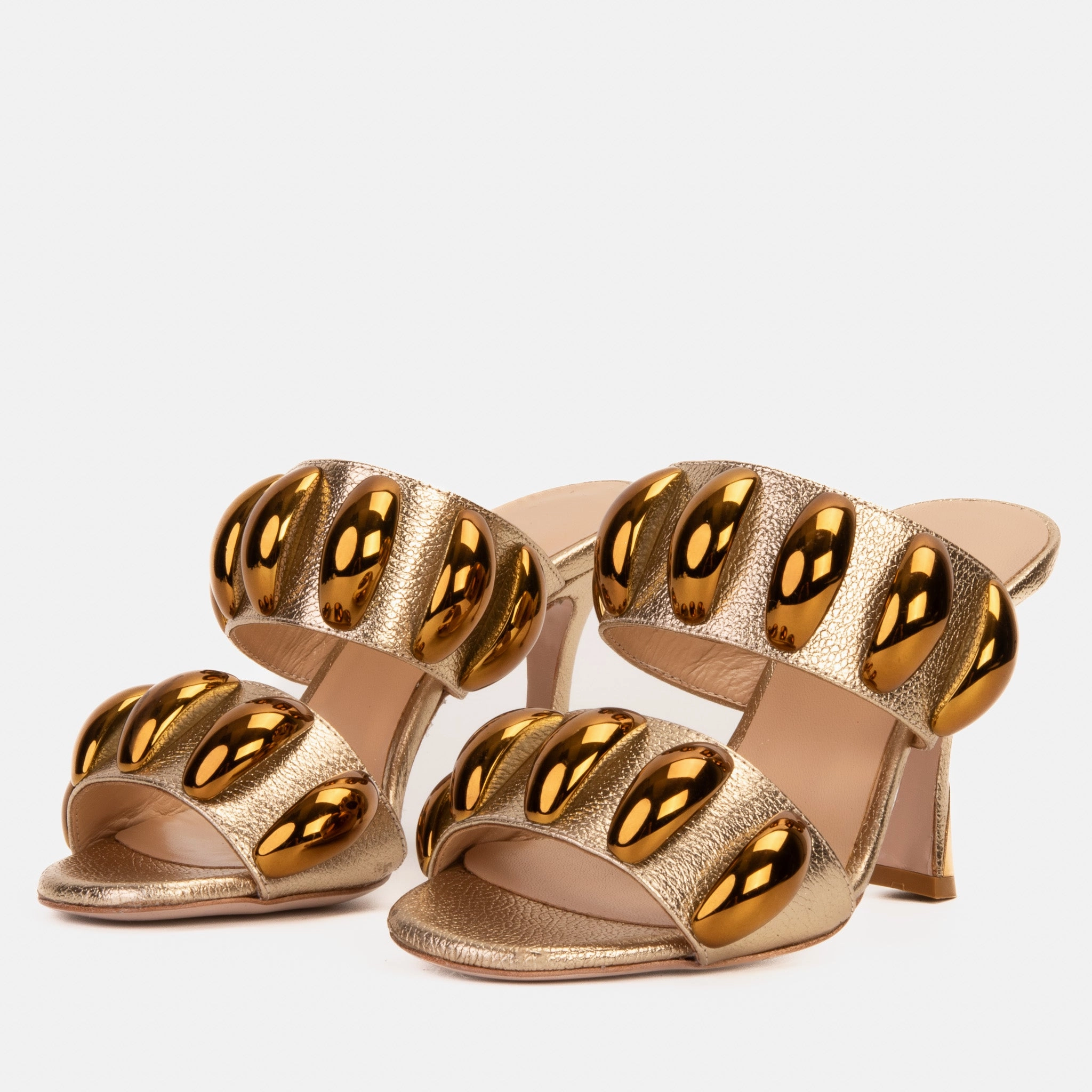 The Eclipse Gold Leather Women Sandal Versatile Travel Shoes