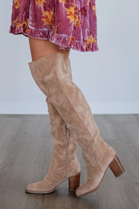 Addressing The Rumors Boots - Light Camel Park Step