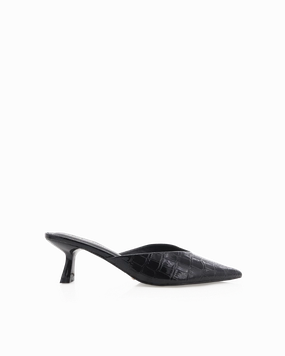 Friction Free Inner Seams Stud Cool ADELE - BLACK PATENT CROC