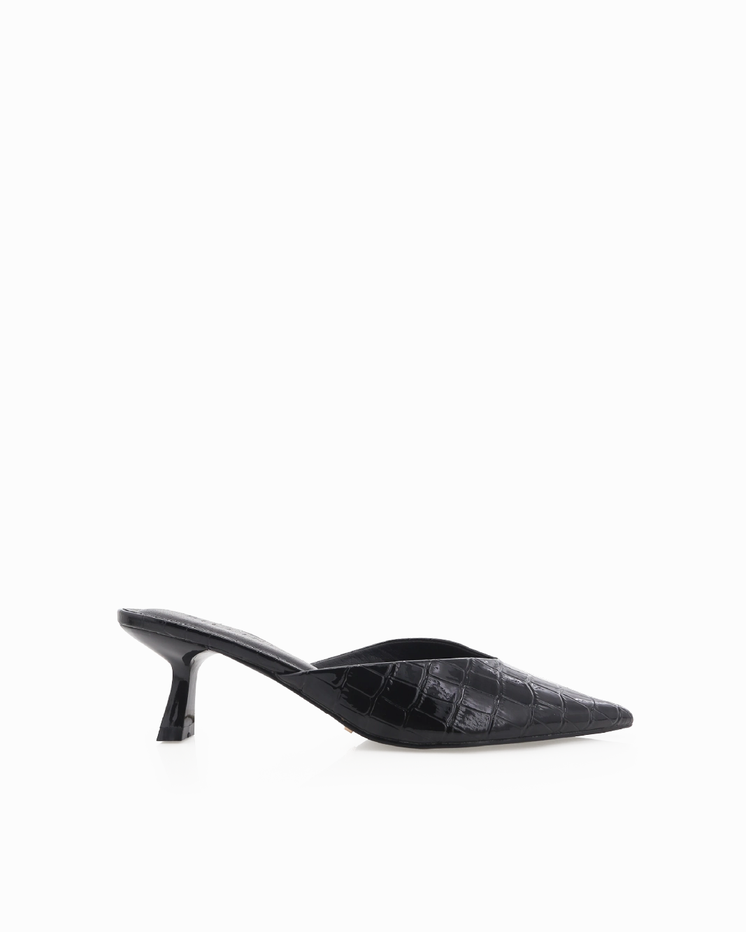 Friction Free Inner Seams Stud Cool ADELE - BLACK PATENT CROC