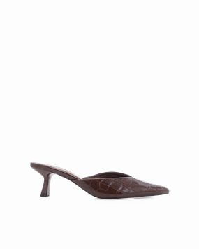 ADELE - CHOC PATENT CROC Abrasion Resistant Outsole velcro