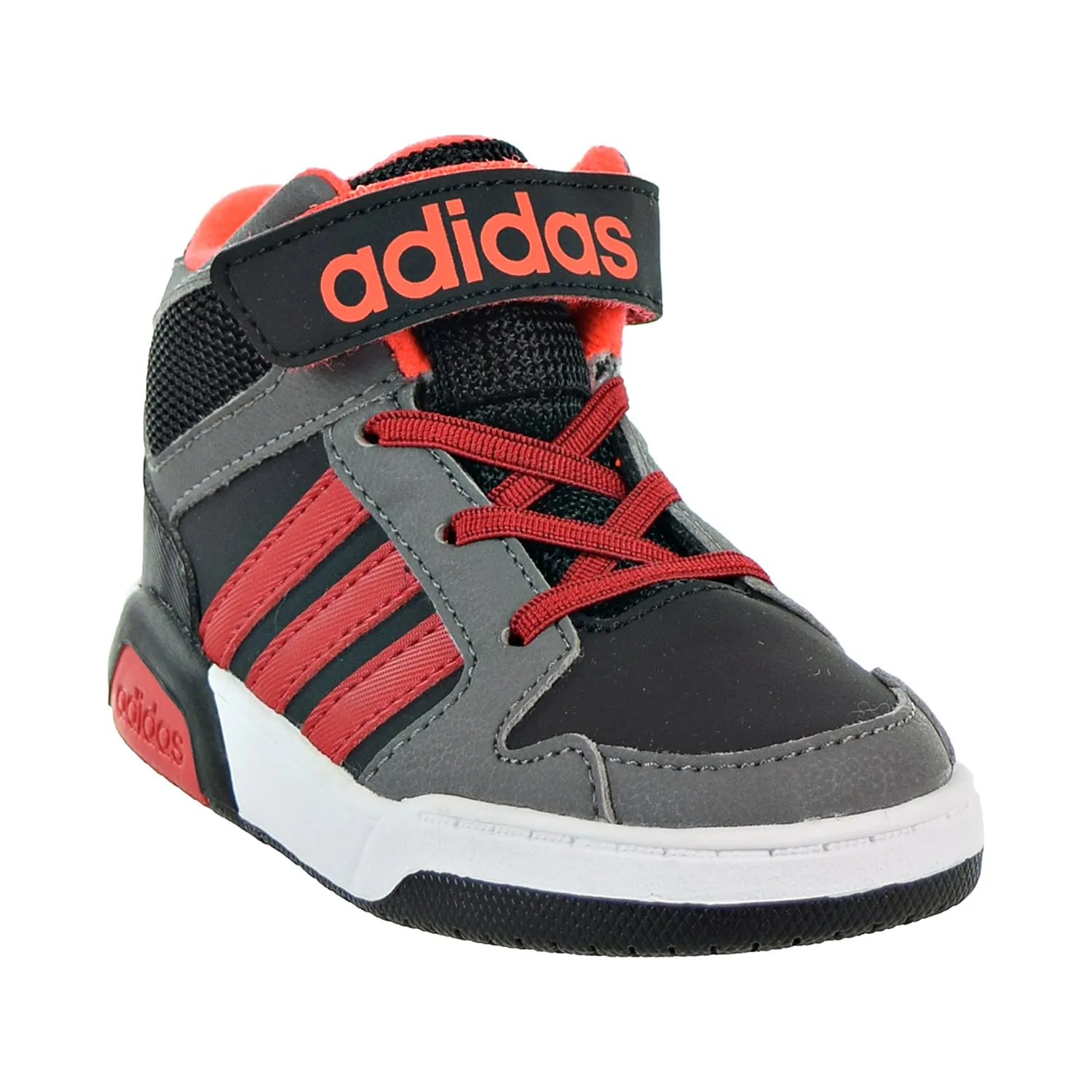 Adidas BB9TIS Mid Toddlers' Shoes Core Black/Scarlet/Solar Red