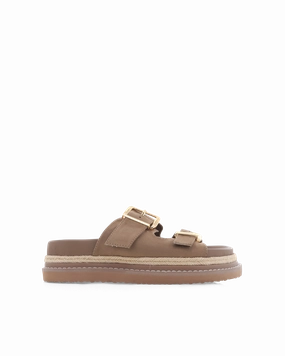 Durable Buckle Closure Comfortable Sole ALDER - FAWN SUEDE