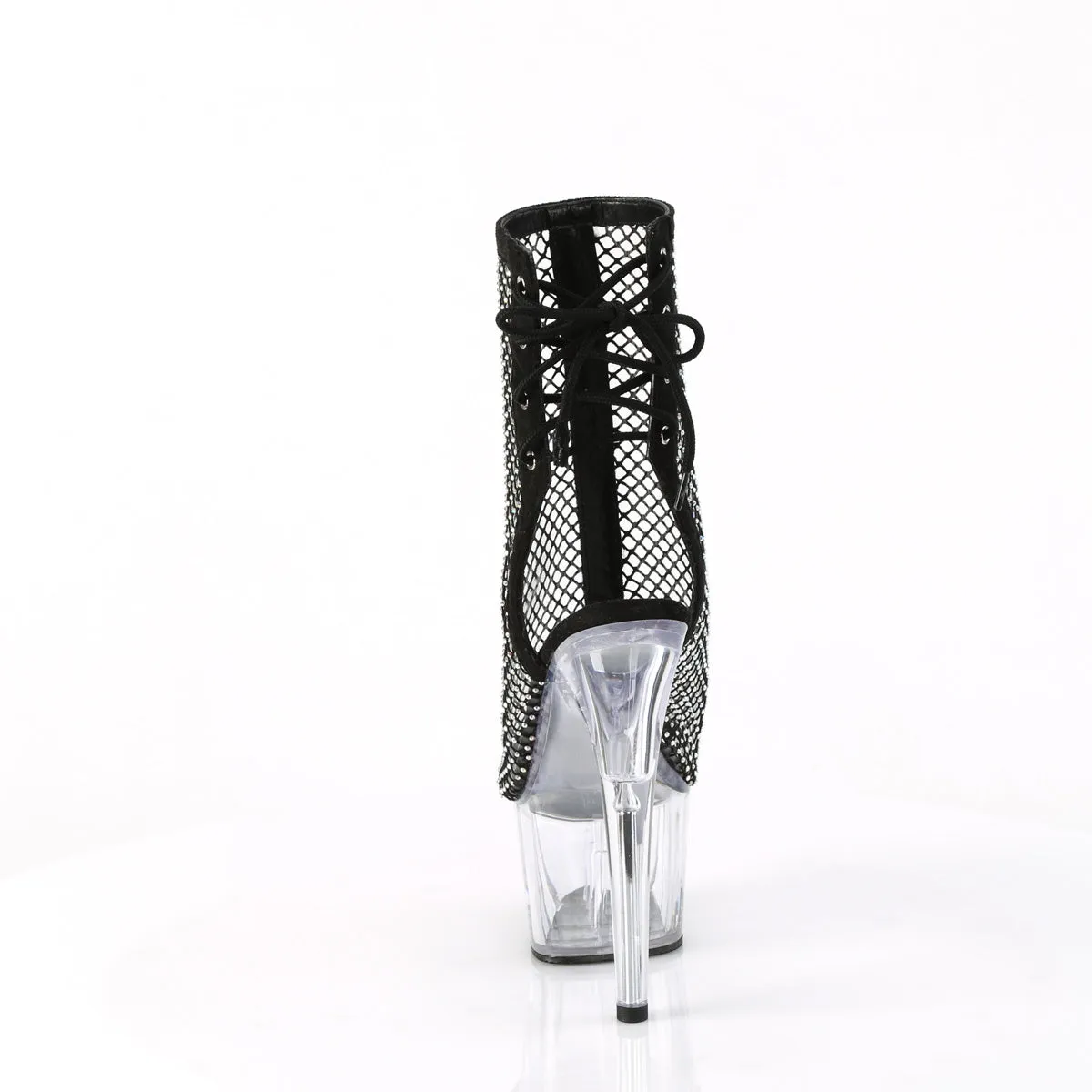 ADORE-1018RM Pleaser Black Faux Suede Sexy Platform Shoes (Pole Dancing Heels)