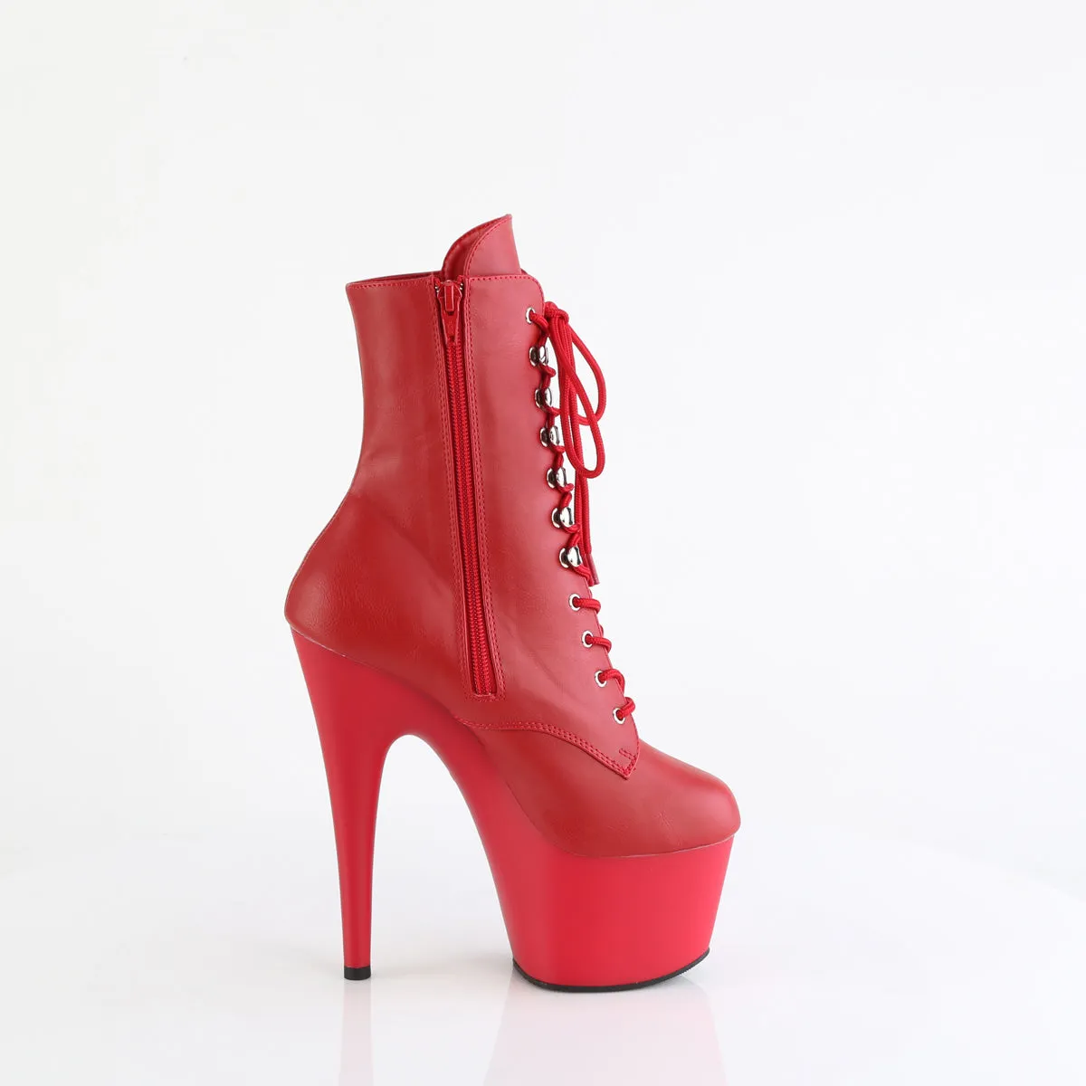 ADORE-1020 Pleaser Red Faux Leather Sexy Platform Shoes (Pole Dancing Heels)