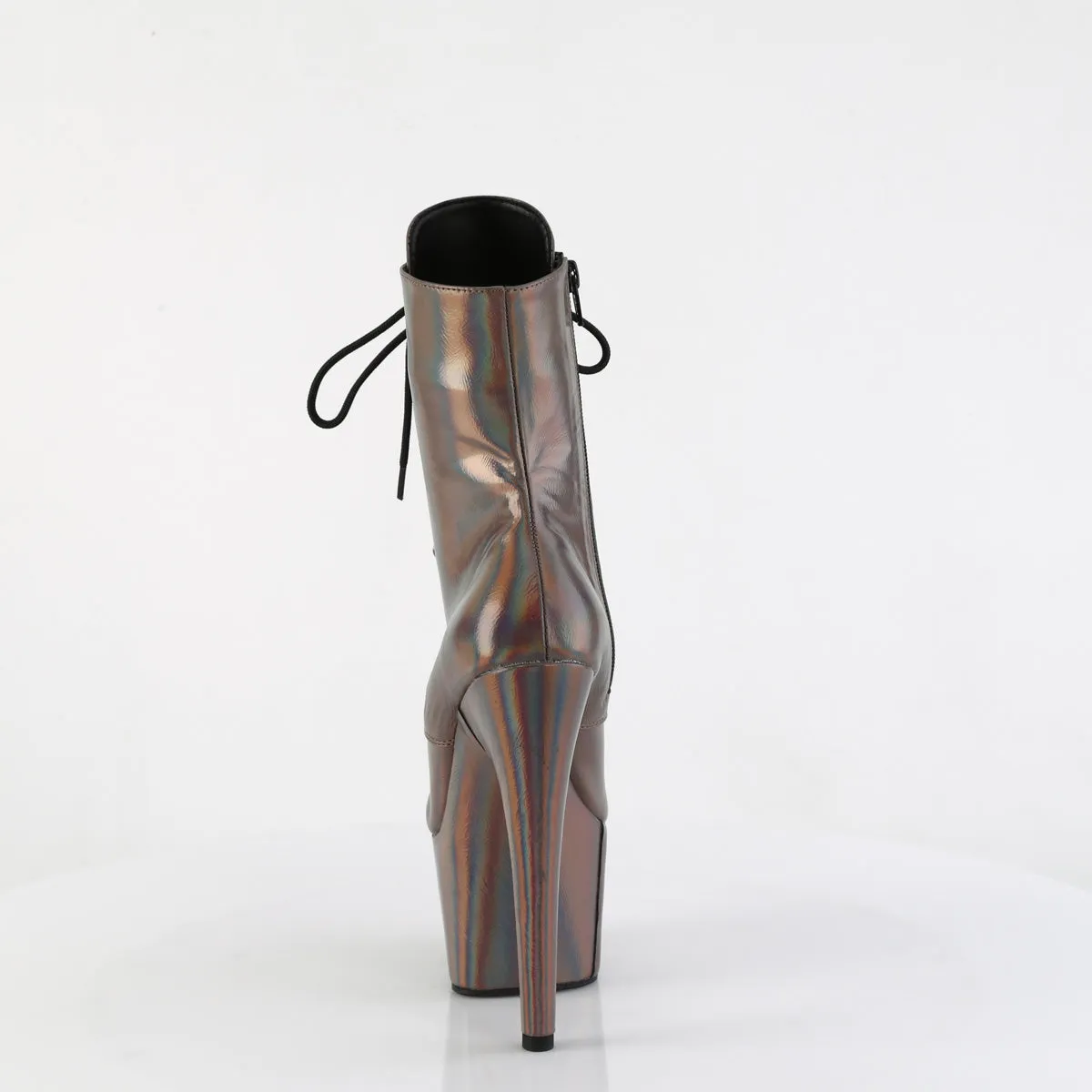ADORE-1020HG Pleaser Gun Metal Holo Sexy Platform Shoes (Pole Dancing Heels)