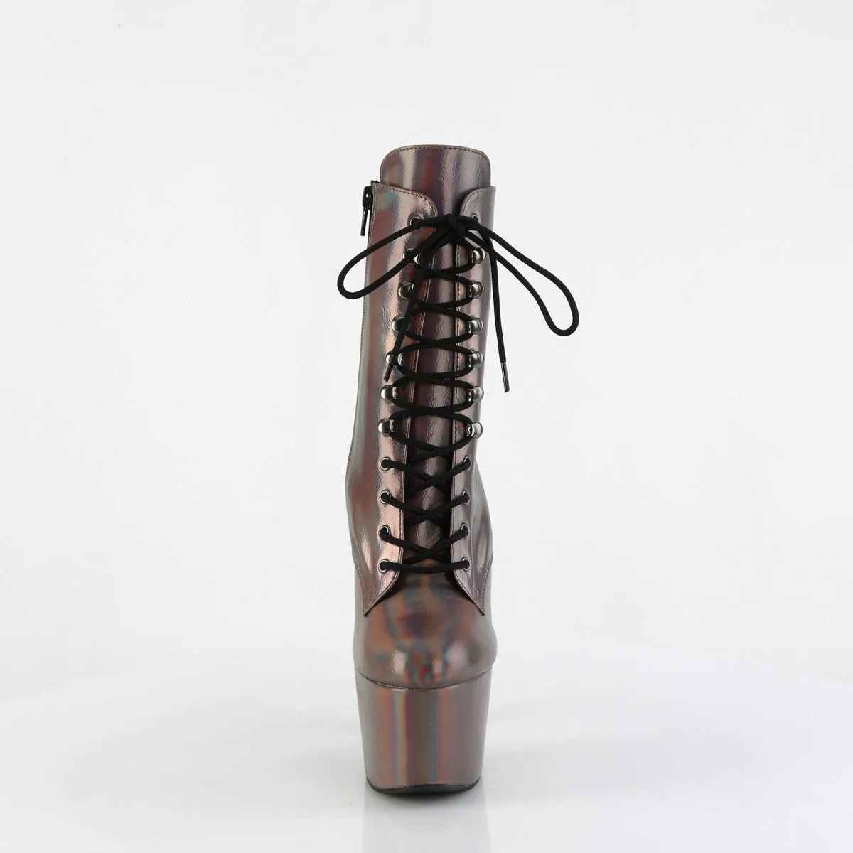 ADORE-1020HG Pleaser Gun Metal Holo Sexy Platform Shoes (Pole Dancing Heels)