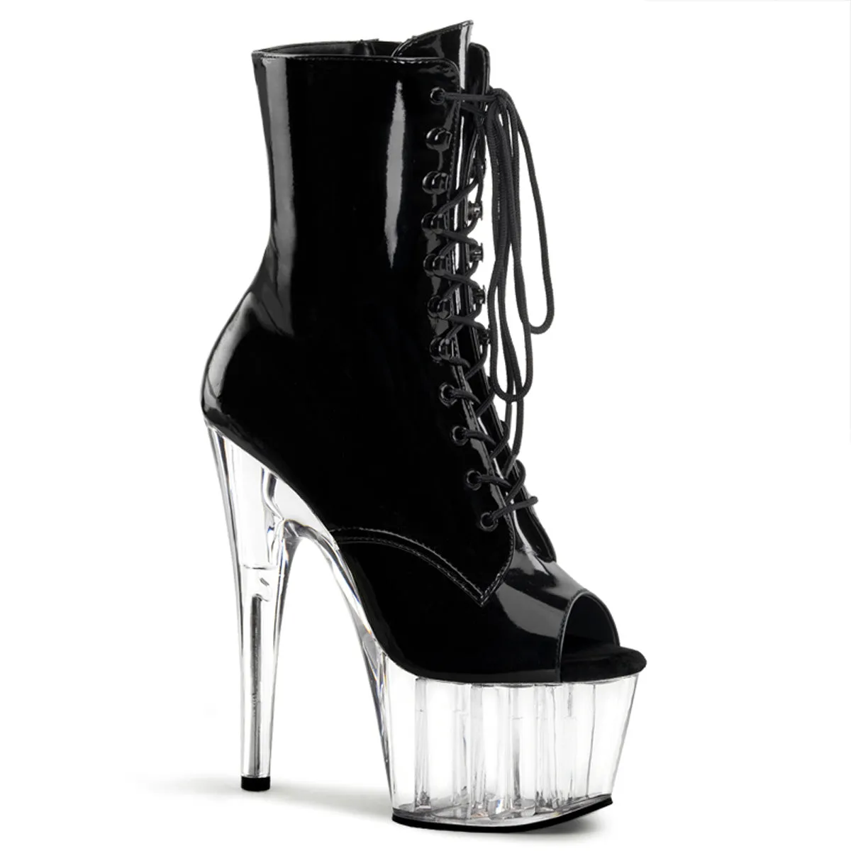ADORE-1021 Pleaser Black Patent Sexy Platform Shoes (Pole Dancing Heels)