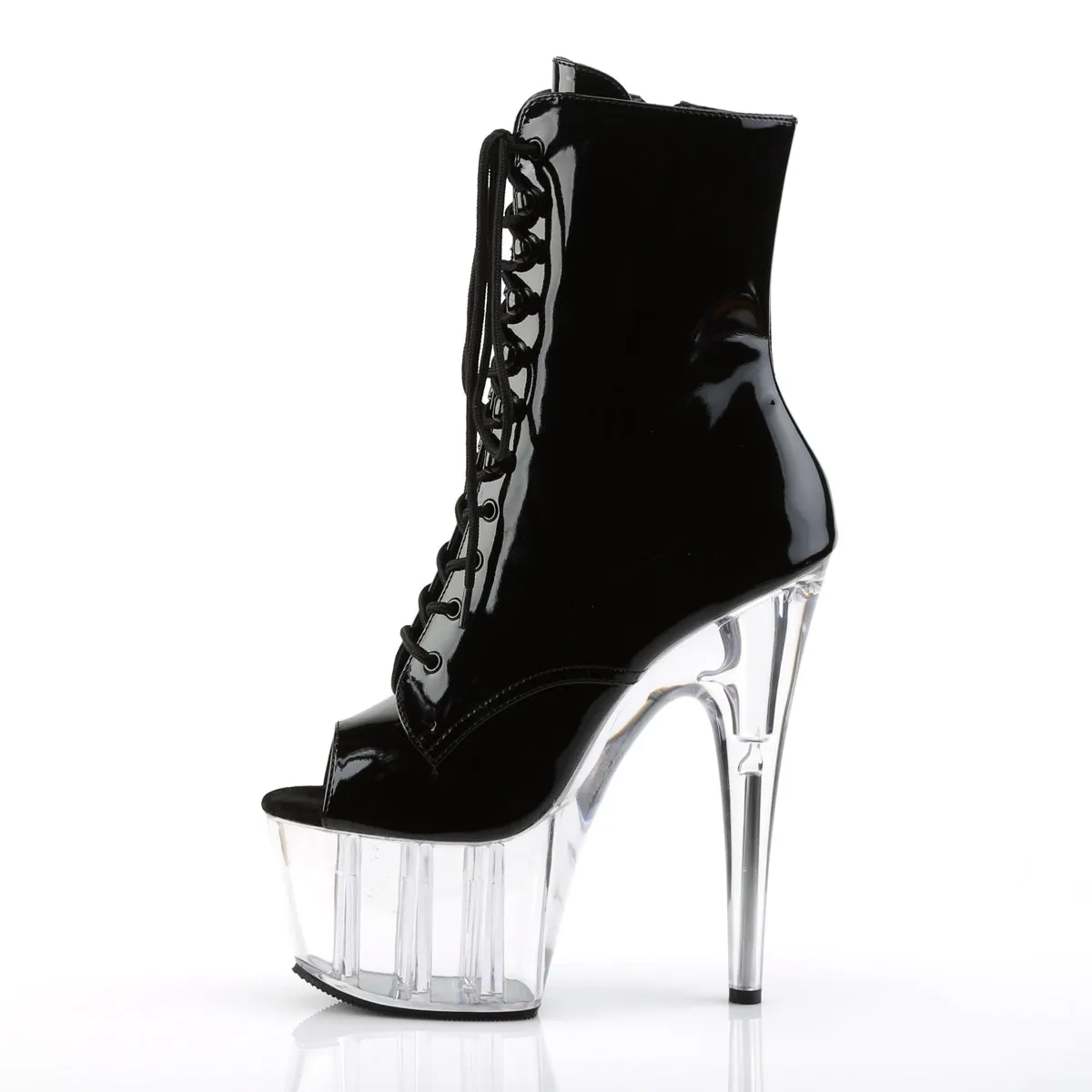 ADORE-1021 Pleaser Black Patent Sexy Platform Shoes (Pole Dancing Heels)