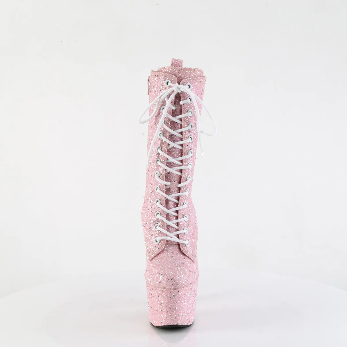 ADORE-1040GR Pleaser Baby Pink Glitter Sexy Platform Shoes (Pole Dancing Heels)