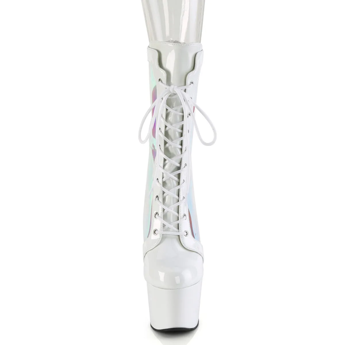 ADORE-1047 Pleaser White Patent Sexy Platform Shoes (Pole Dancing Heels)
