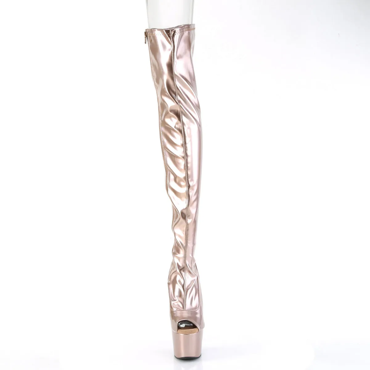 ADORE-3011HWR Pleaser Rose Gold Glitter Sexy Platform Shoes (Pole Dancing Heels)