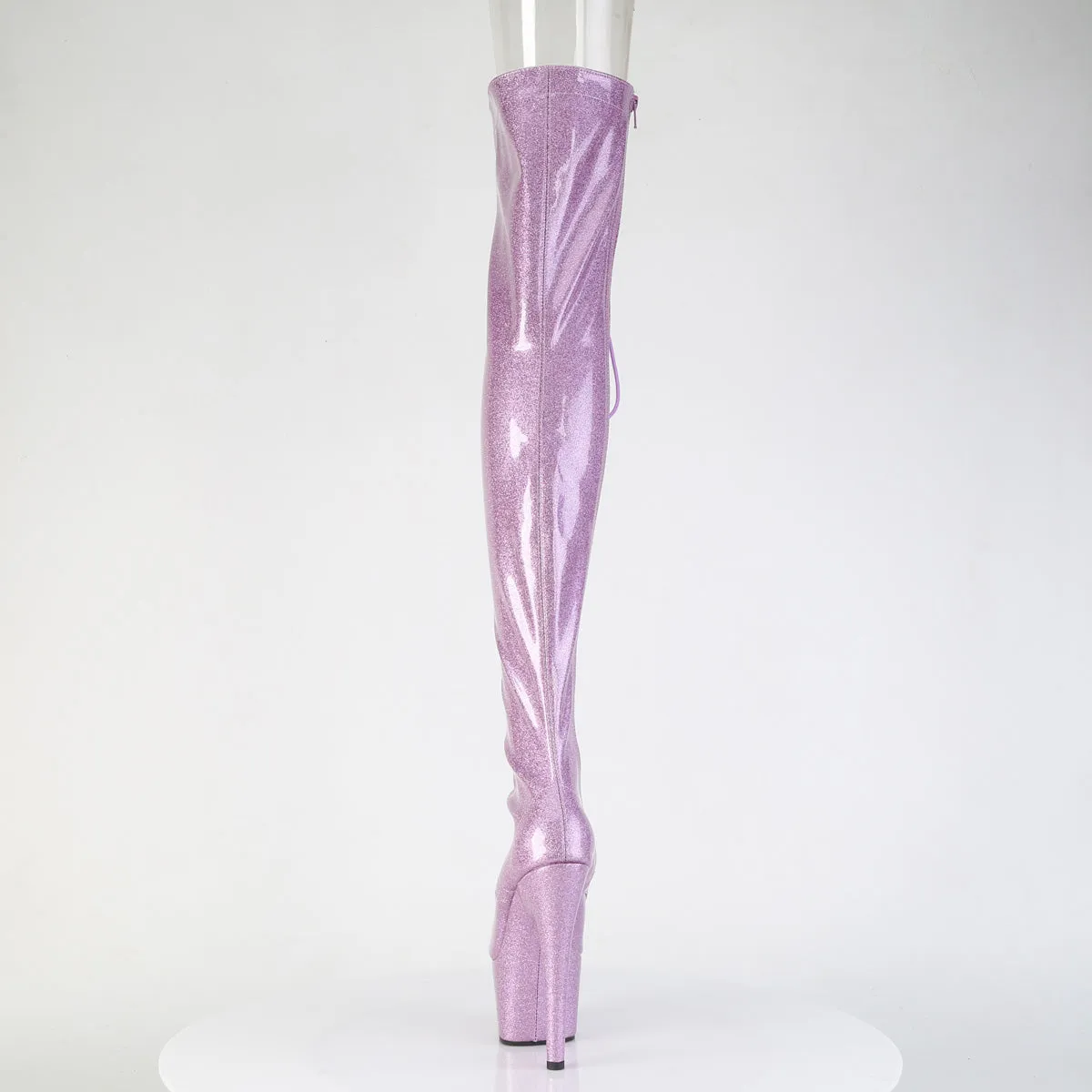 ADORE-3021GP Pleaser Lilac Glitter Sexy Platform Shoes (Pole Dancing Heels)
