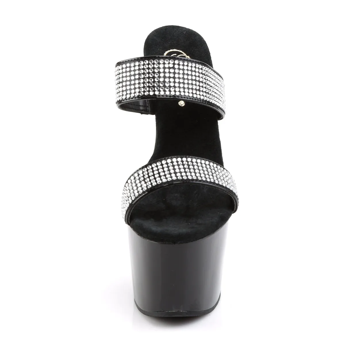 ADORE-702-2 Pleaser Black Sexy Platform Shoes (Pole Dancing Heels)