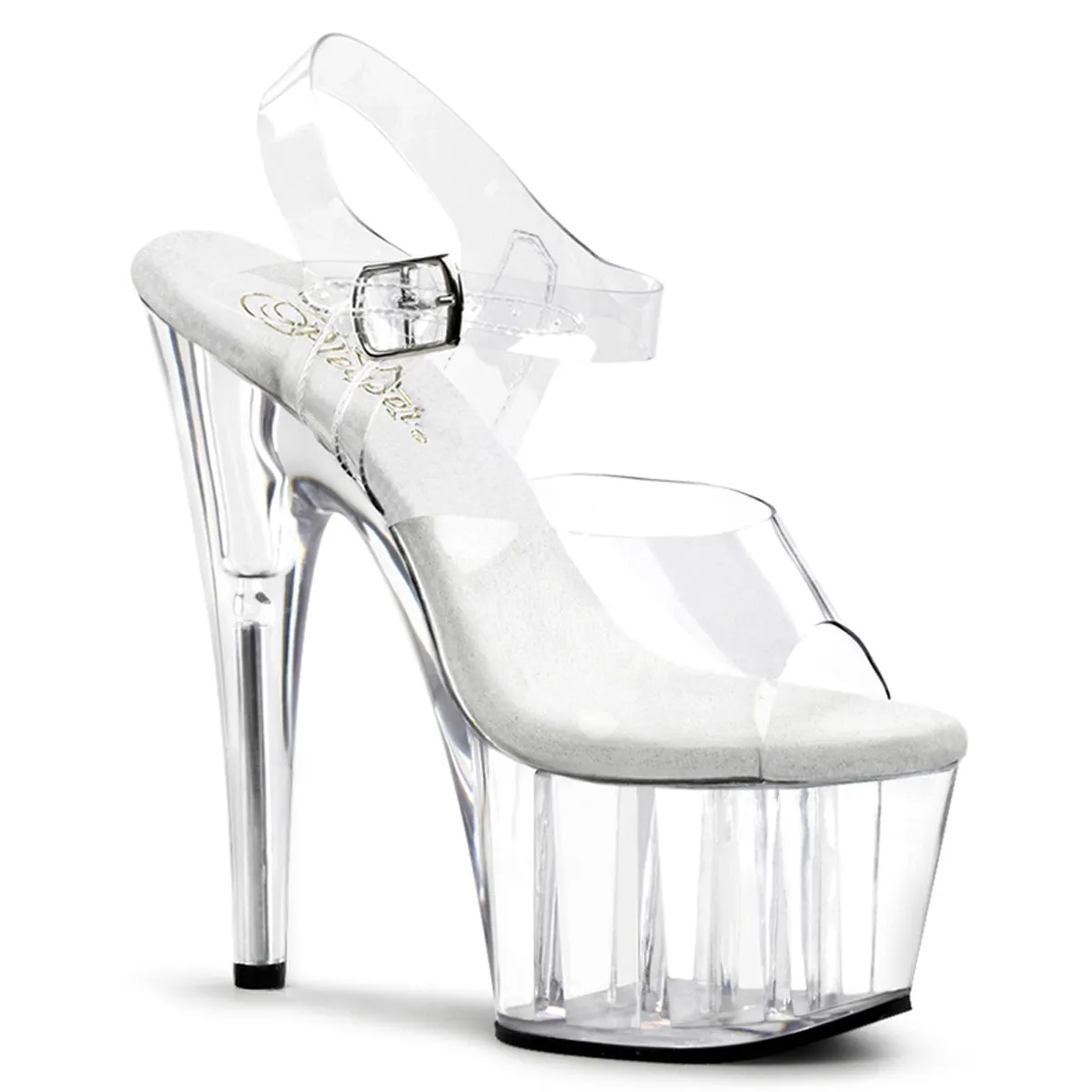 ADORE-708 Pleaser Clear Sexy Platform Shoes (Pole Dancing Heels)