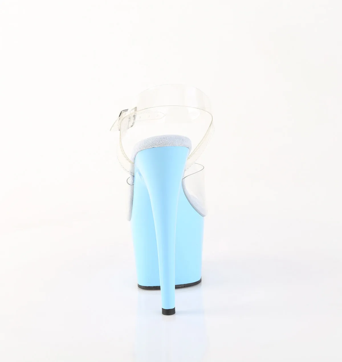 ADORE-708 Pleaser Clear/Baby Blue Sexy Platform Shoes (Pole Dancing Heels)