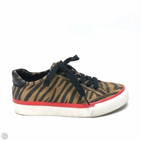 Cushioned Heel Cradle Tear Resistant Mesh Shoes Sneakers By Rag And Bone In Animal Print, Size: 7