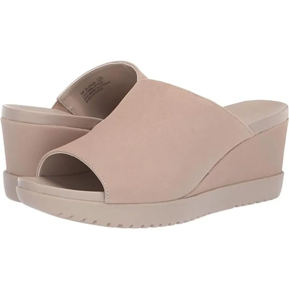 Aerosoles Blonde Wedge Sandal Bone Nubuck