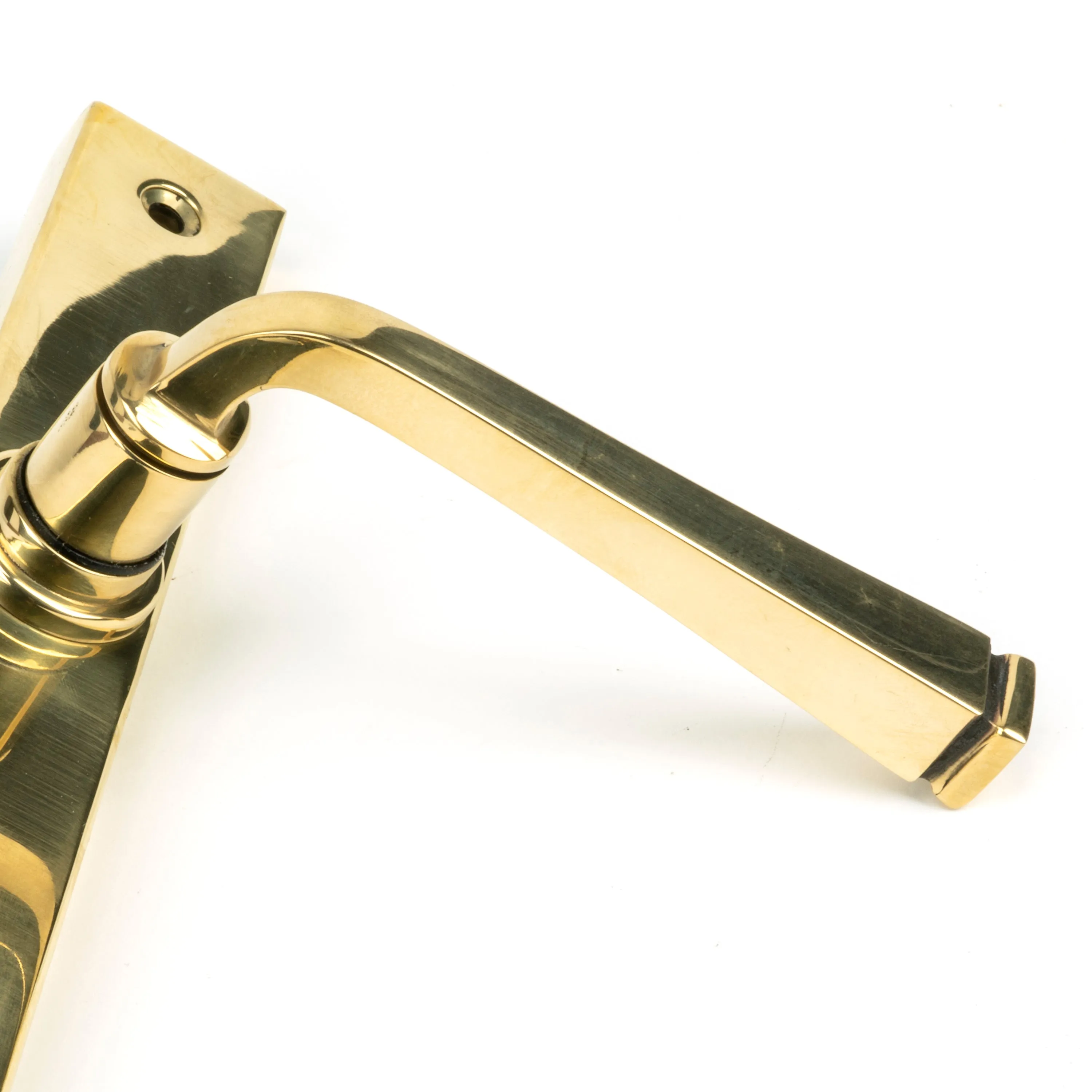Aged Brass Avon Slimline Lever Espag. Lock Set | From The Anvil