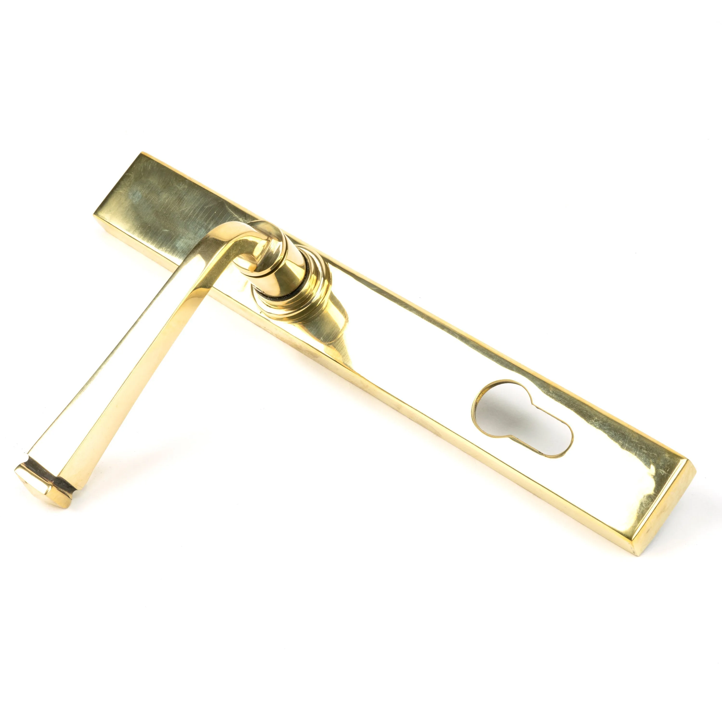 Aged Brass Avon Slimline Lever Espag. Lock Set | From The Anvil