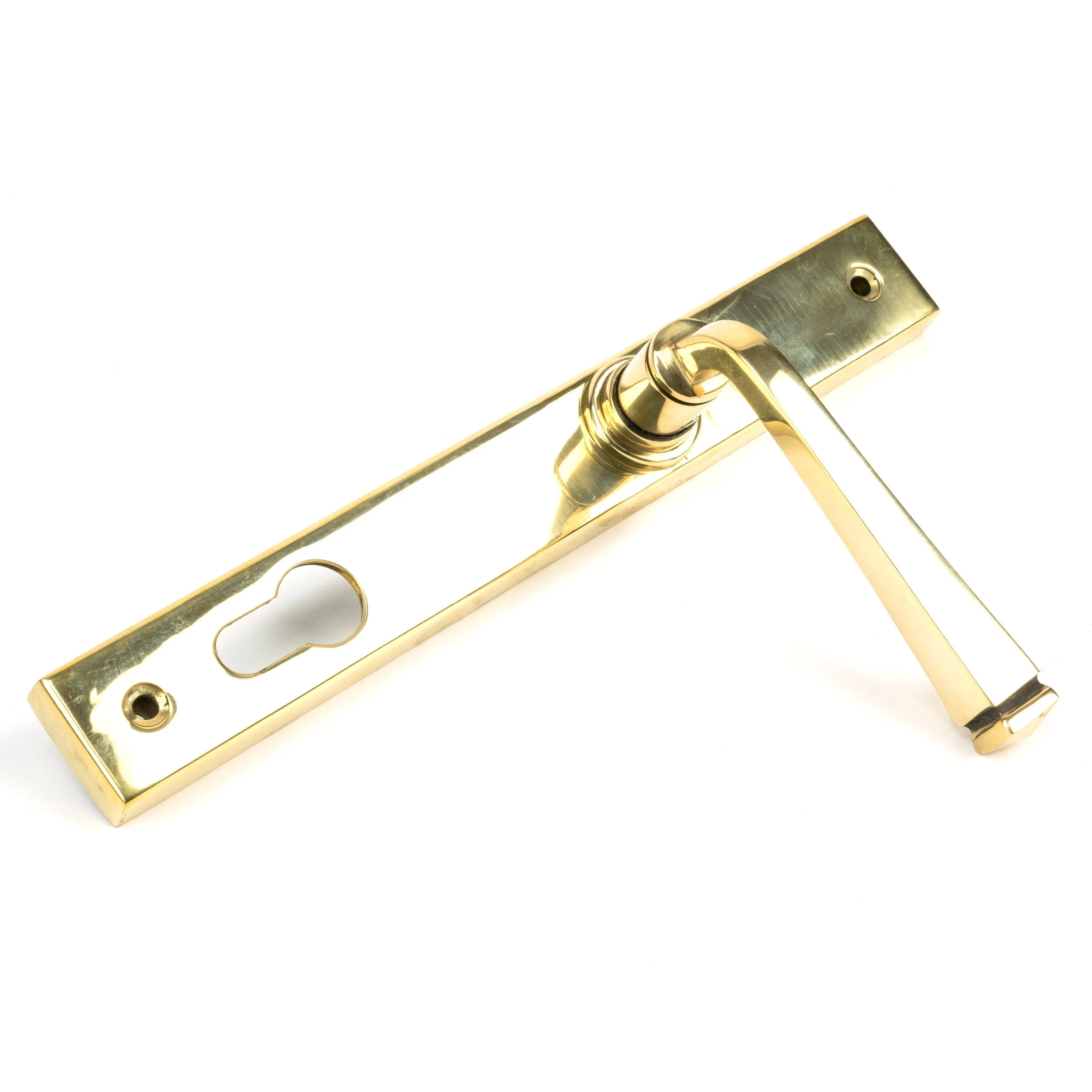 Aged Brass Avon Slimline Lever Espag. Lock Set | From The Anvil