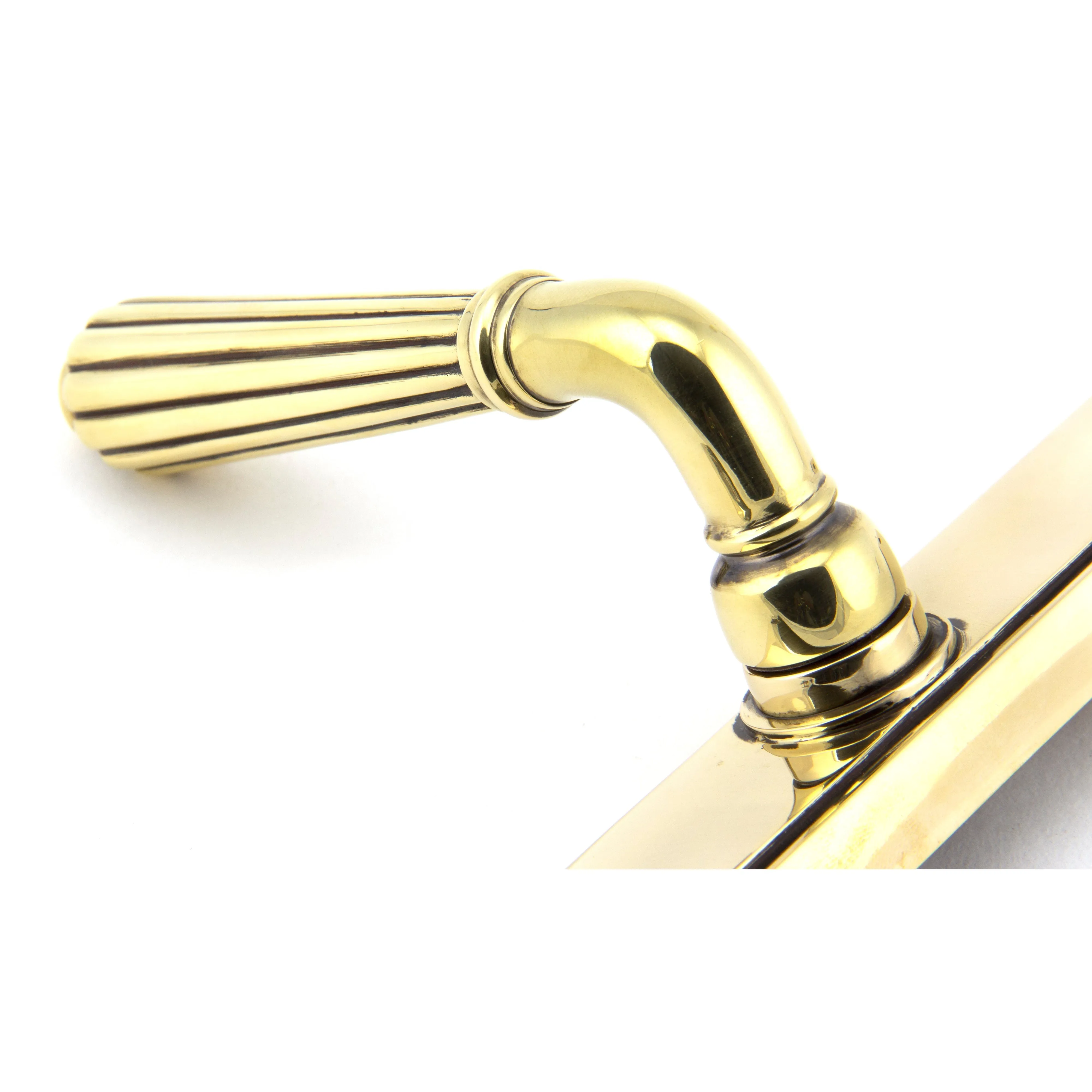 Aged Brass Hinton Slimline Lever Espag. Lock Set | From The Anvil