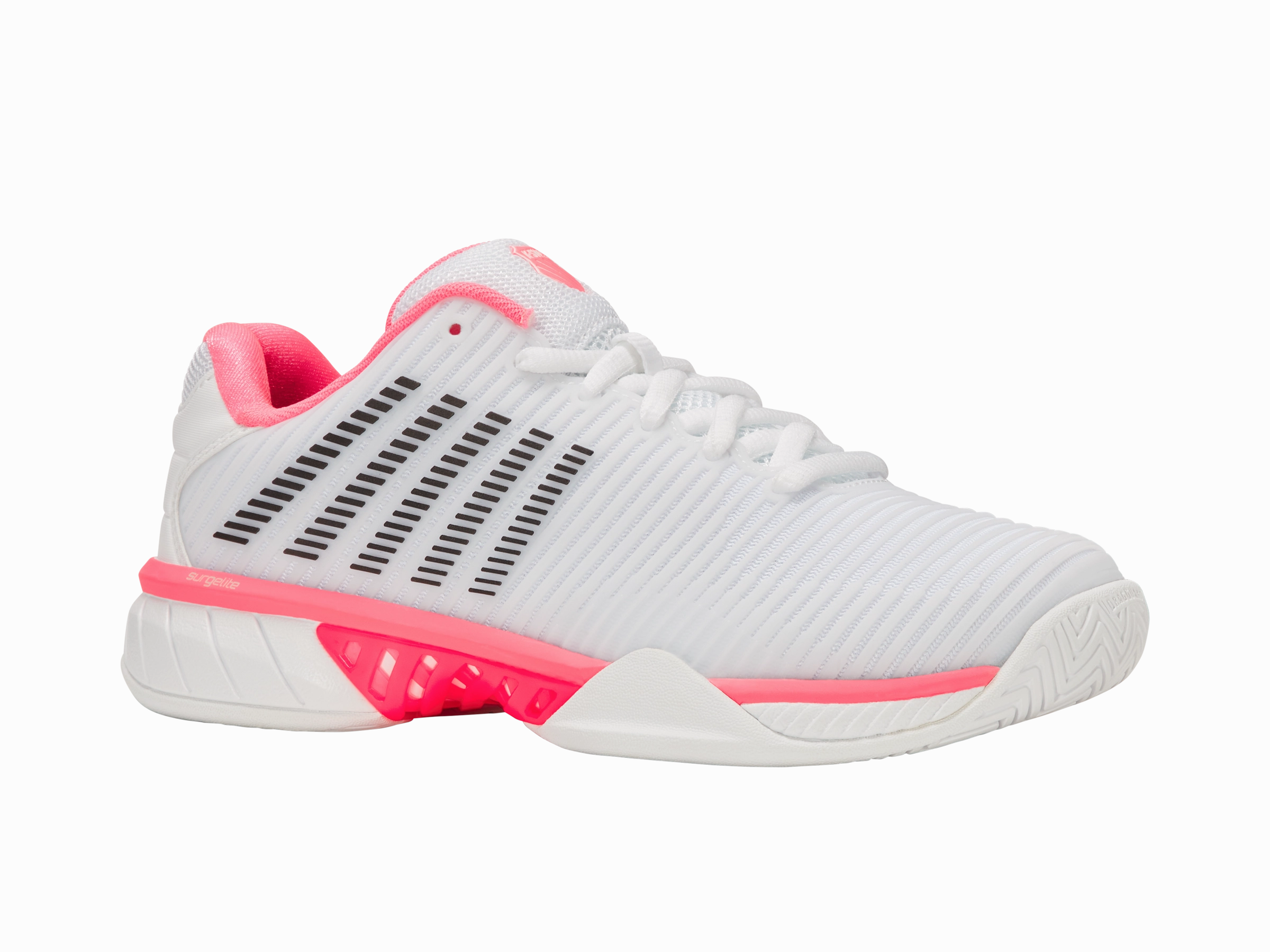96613-173-M | HYPERCOURT EXPRESS 2 | WHITE/NEON PASTEL PINK/BLACK Padded Collar Support