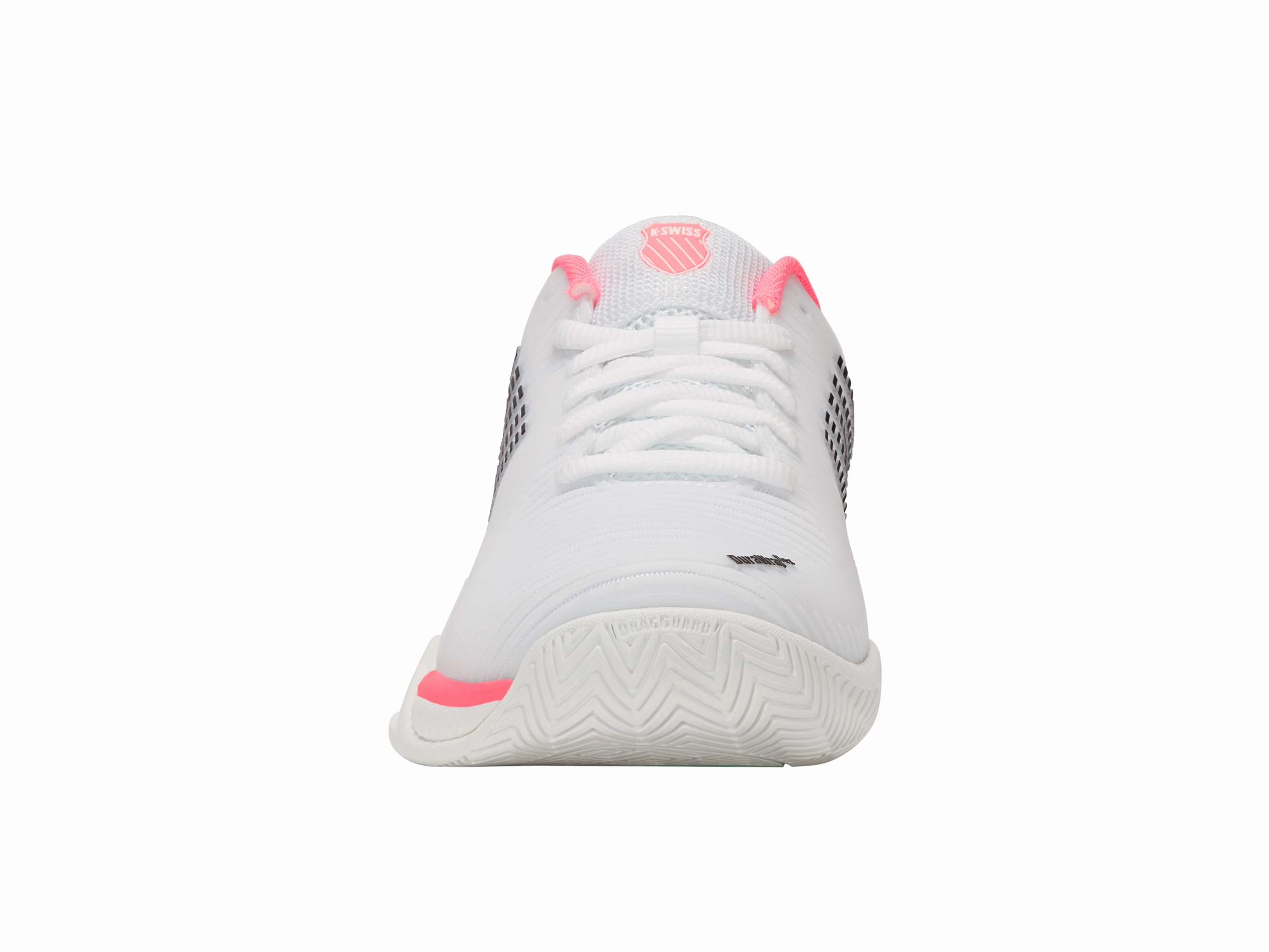Arch Support Standing Workers Stretchable Material 96613-173-M | HYPERCOURT EXPRESS 2 | WHITE/NEON PASTEL PINK/BLACK