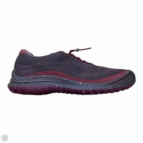 Shoes Sneakers By Jambu In Maroon, Size: 7.5 Elastic Collar Design Eco Friendly Fabric
