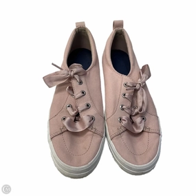 Textured Upper Elastic Lacing System Shoes Sneakers By Sperry In Pink, Size: 9