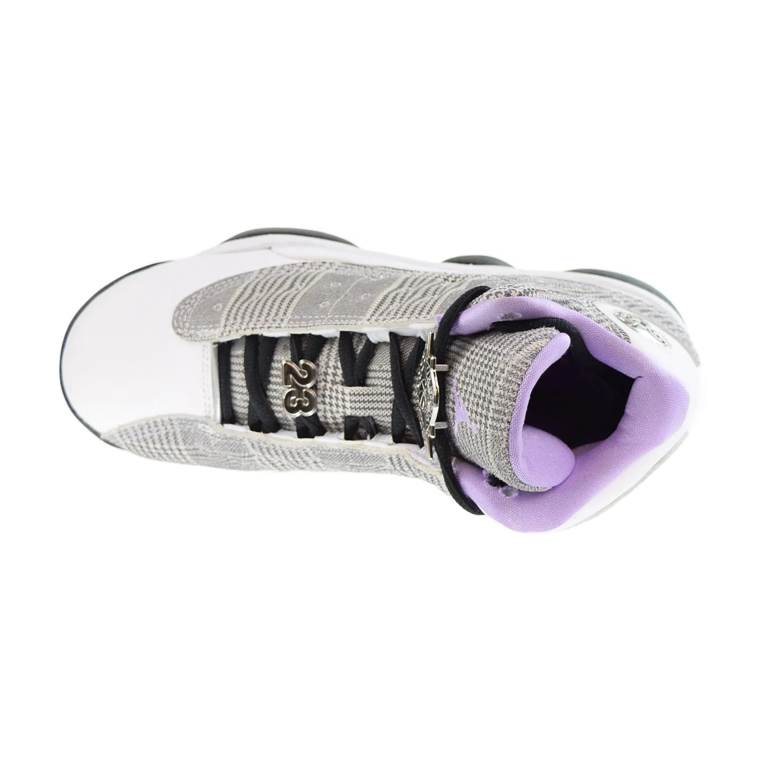 Air Jordan 13 Retro (GS) "Houndstooth" Big Kids Shoes White-Black-Lilac