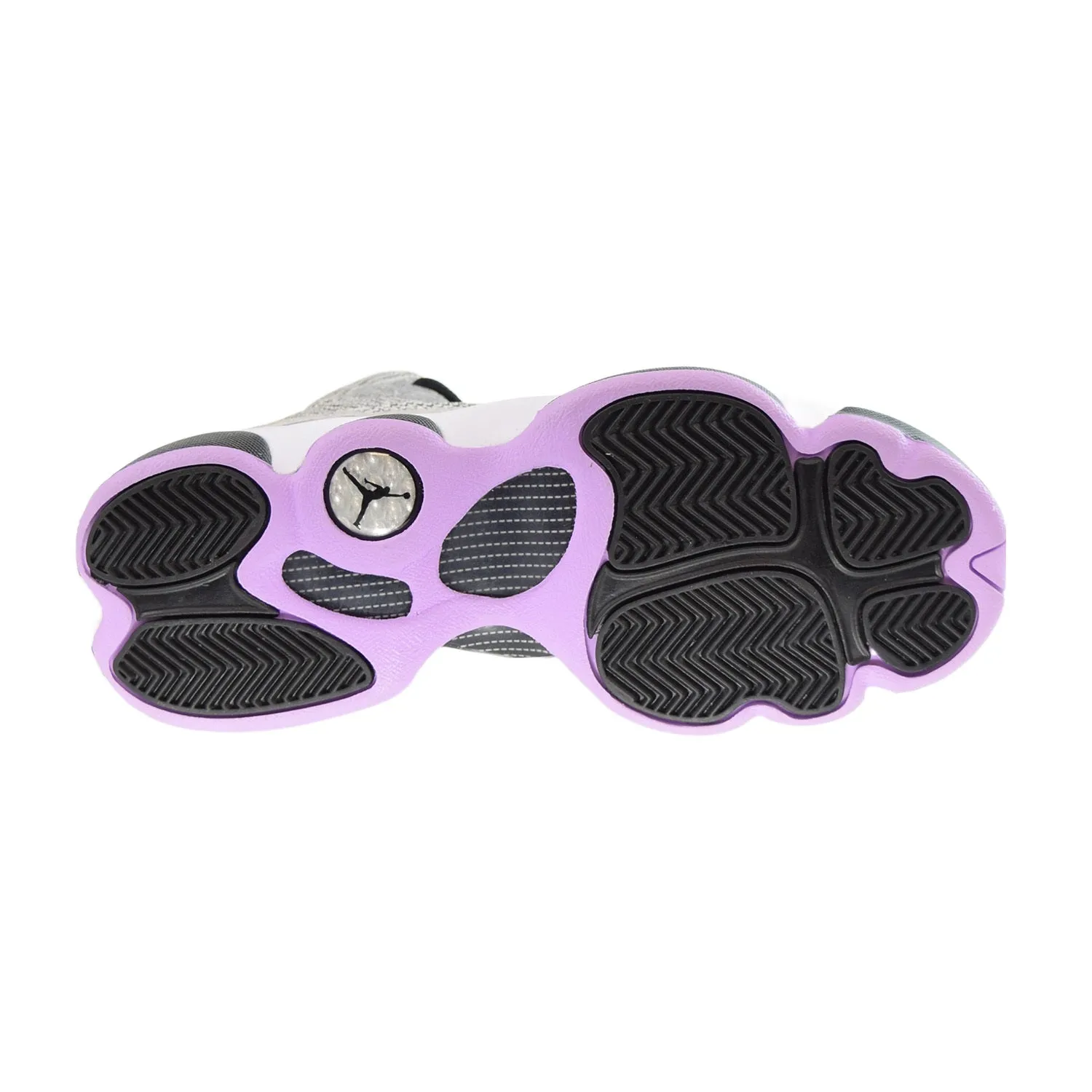 Air Jordan 13 Retro (GS) "Houndstooth" Big Kids Shoes White-Black-Lilac