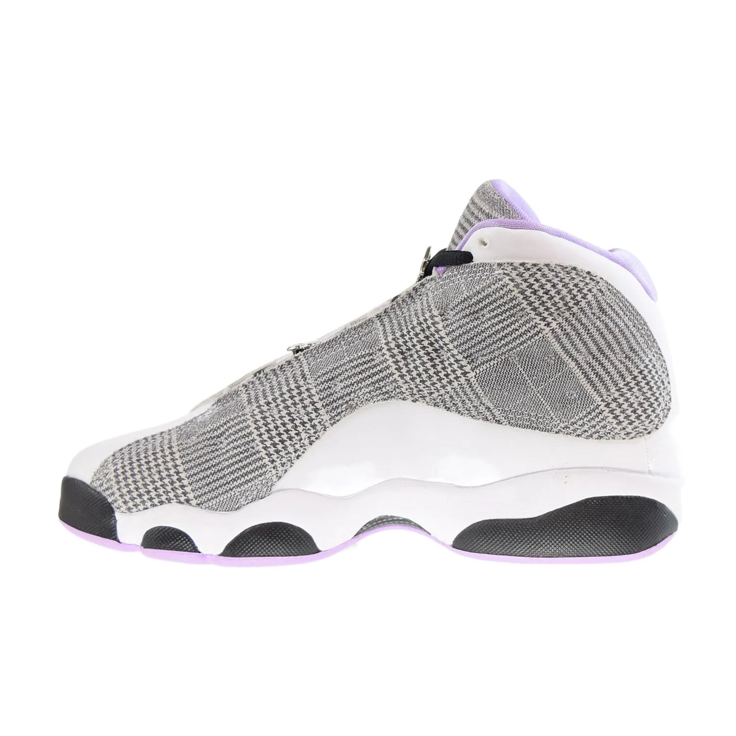Air Jordan 13 Retro (GS) "Houndstooth" Big Kids Shoes White-Black-Lilac