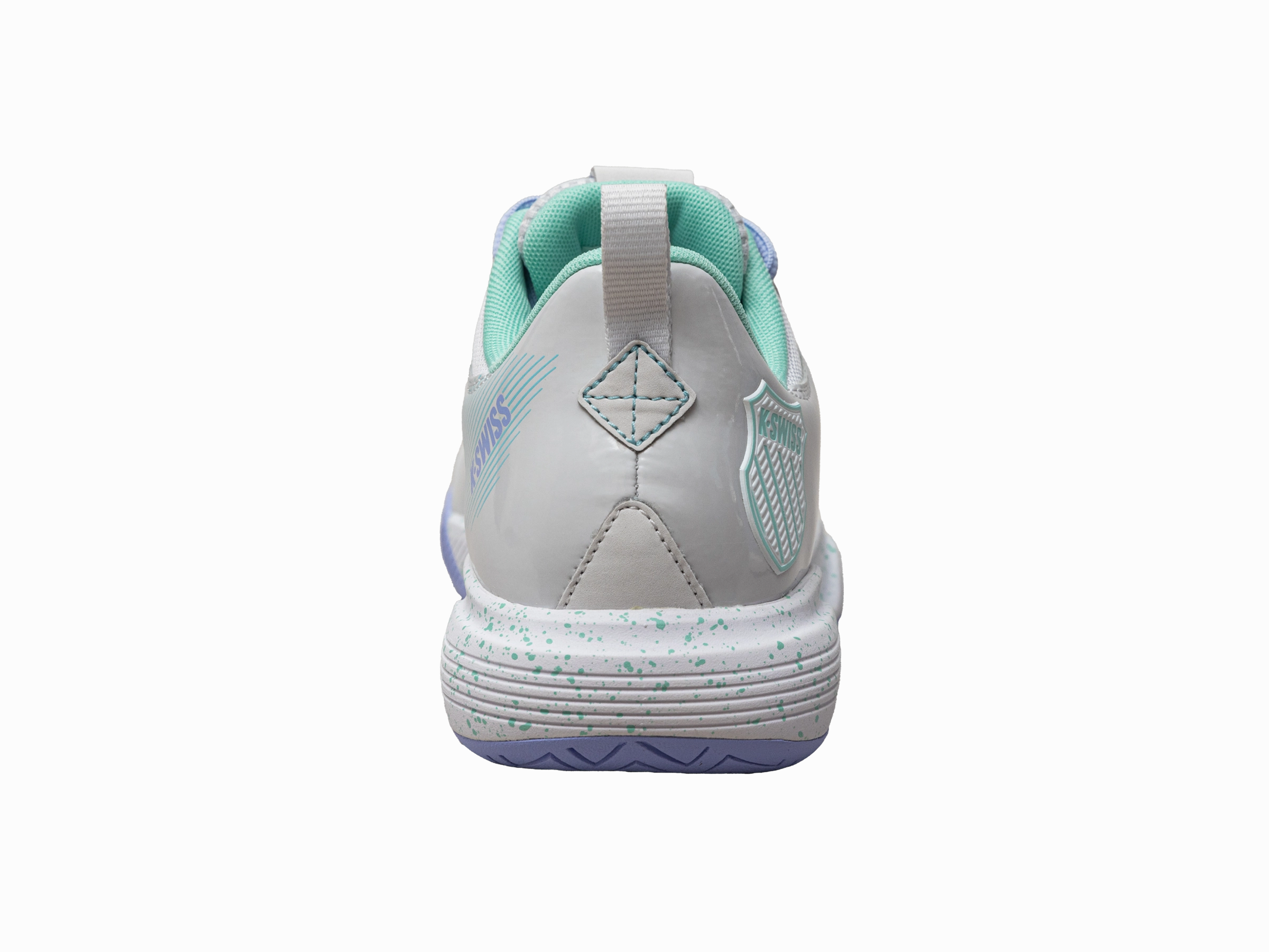 97395-095-M | ULTRASHOT TEAM | NIMBUS CLOUD/NEON PURPLE/NEON TEAL Cushioning Pods Heat Guard