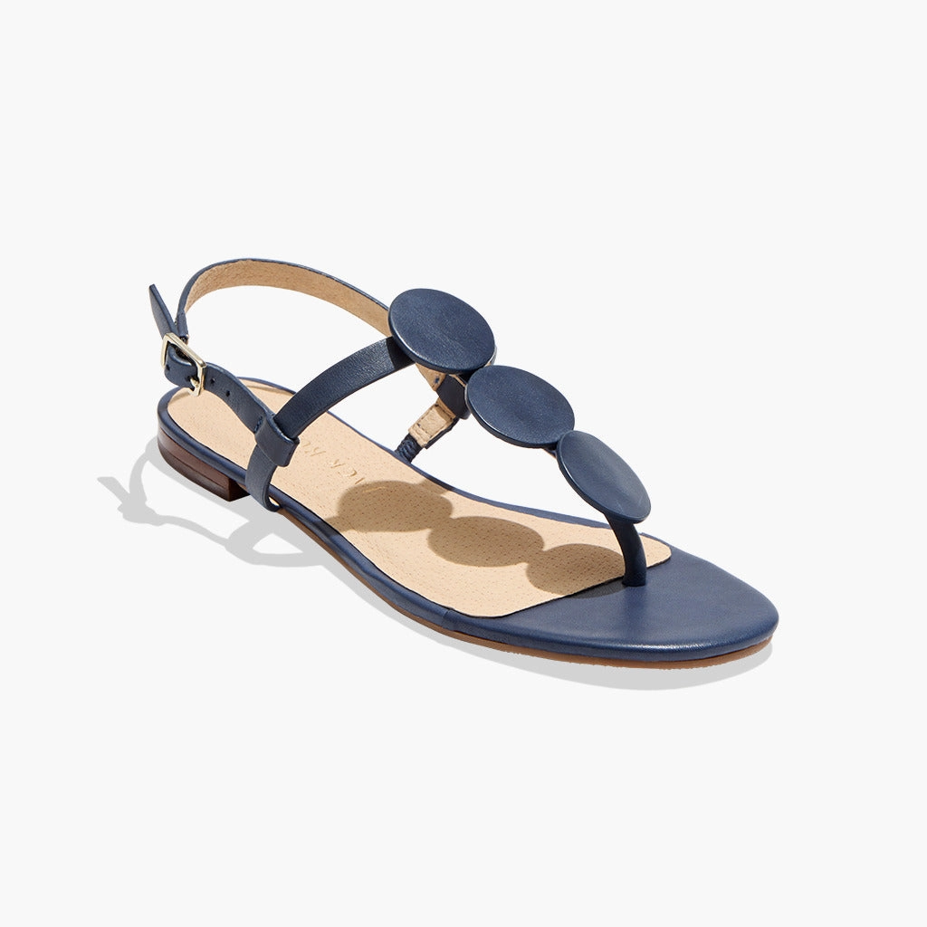 Worth Leather Flat Sandal Trail Friendly